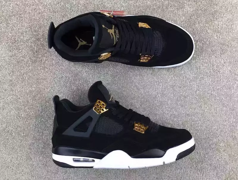 Air Jordan 4 Royalty Black Gold