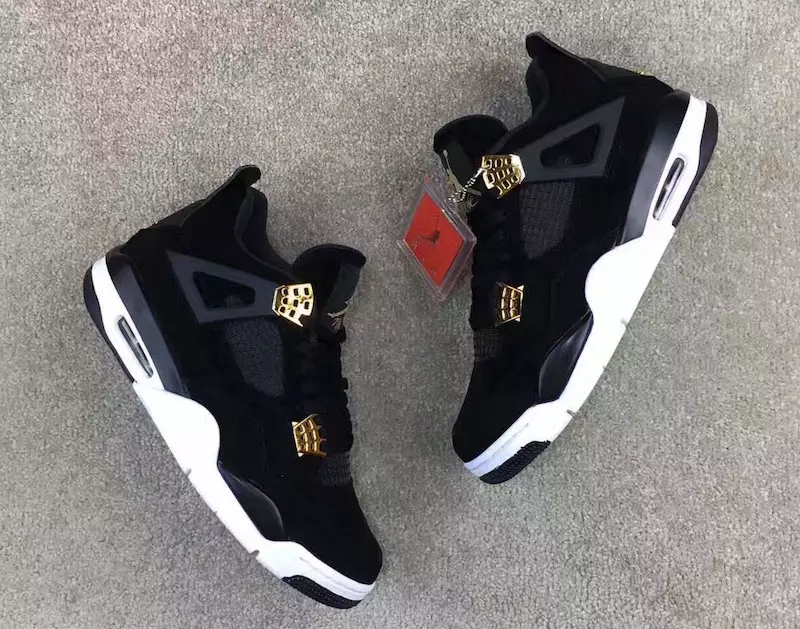 Air Jordan 4 Royalty Noir Or