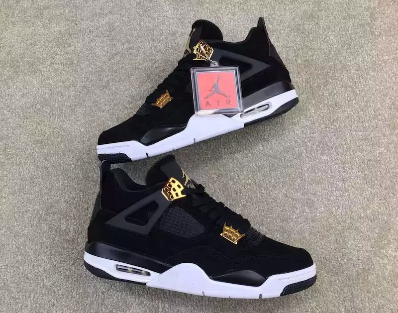 Air Jordan 4 Royal Gold qora oltin