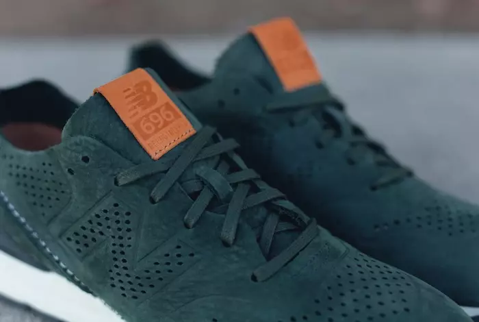 New Balance 696 gedeconstrueerd groen