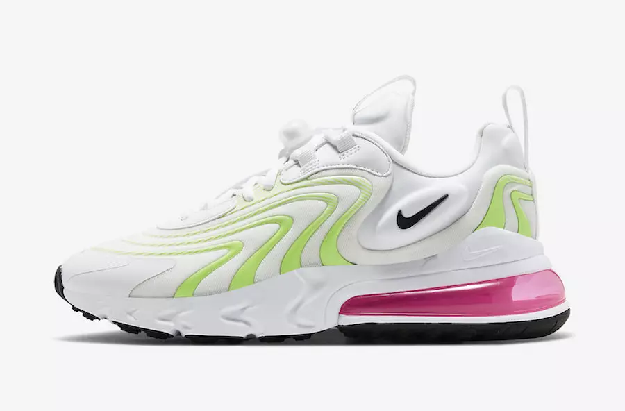 Nike Air Max 270 React ENG Vit Volt Rosa CK2608-100 Utgivningsdatum