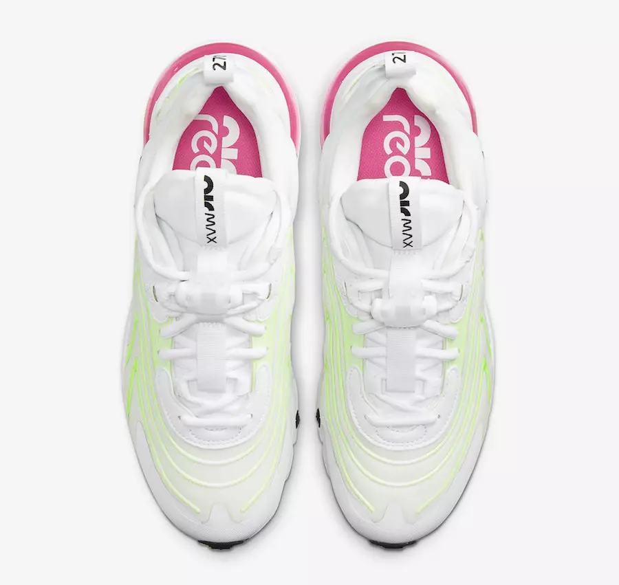 Nike Air Max 270 React ENG Volt és Pink színnel kiemelve 43640_4