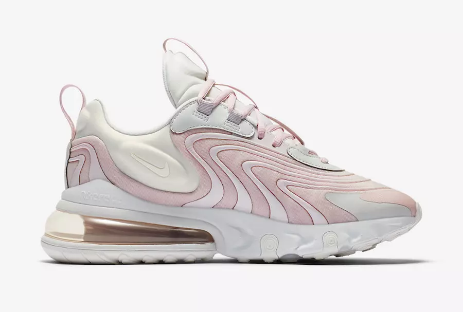 Nike Air Max 270 React ENG Barely Rose CK2595-001 Tarehe ya Kutolewa