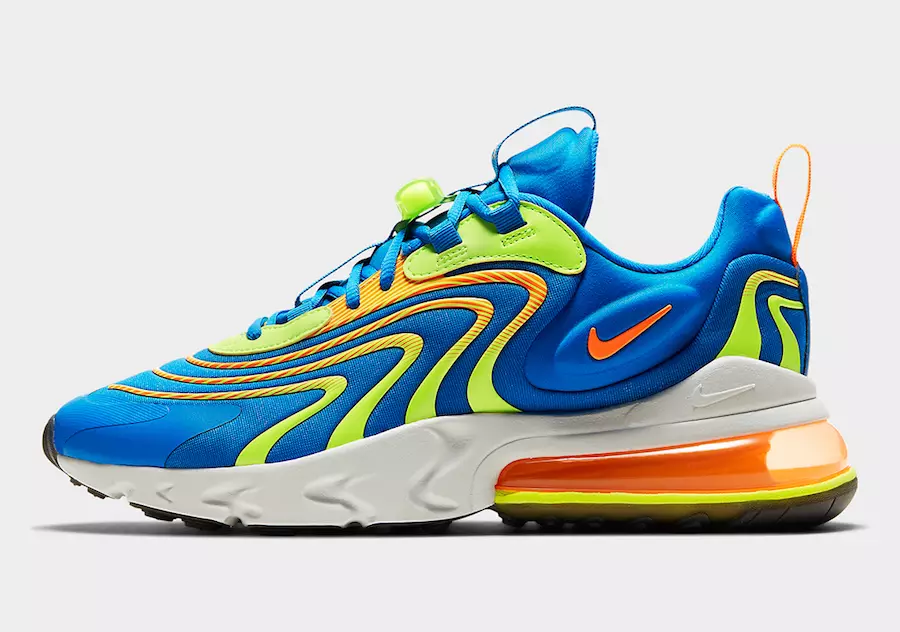 Nike Air Max 270 React ENG Blue Volt CD0113-401 Udgivelsesdato