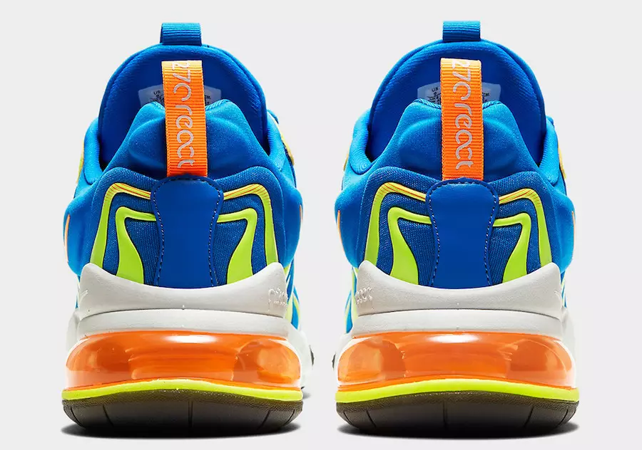 Nike Air Max 270 React ENG Blue Volt CD0113-401 Udgivelsesdato