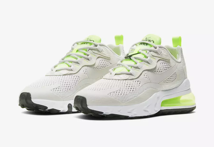 Nike Air Max 270 React Releasing i Vast Grey og Ghost Green