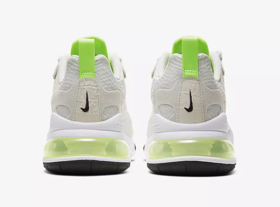 Nike Air Max 270 React Vast Grey Ghost Green CU3447-001 تاريخ الإصدار