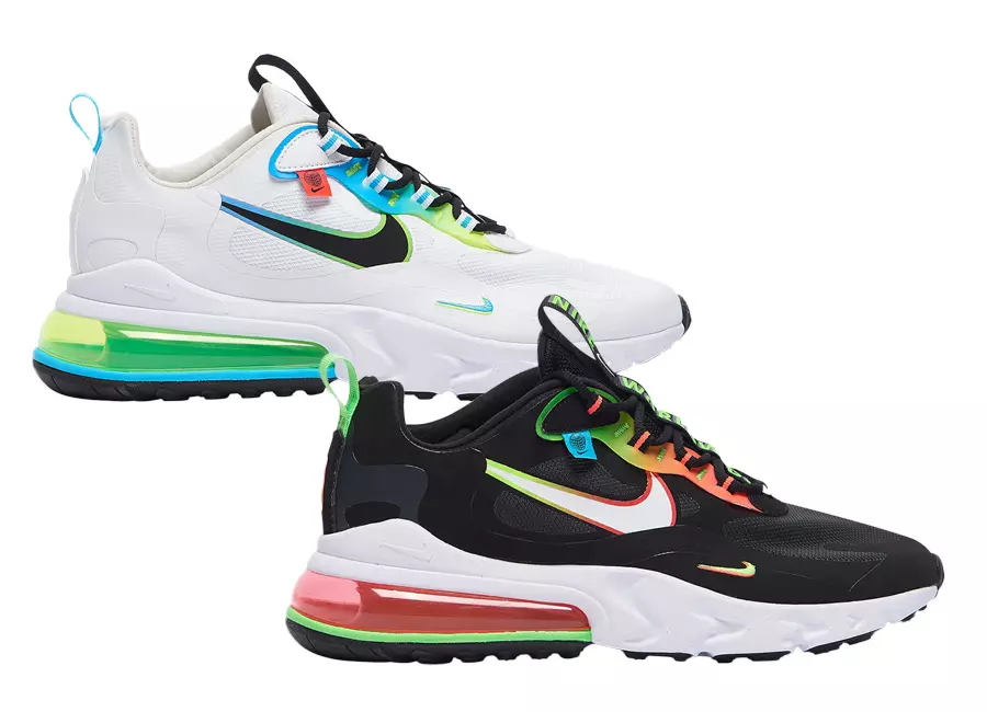 Nike Air Max 270 React Worldwide CK6457-001 CK6457-100 Dáta Eisiúna