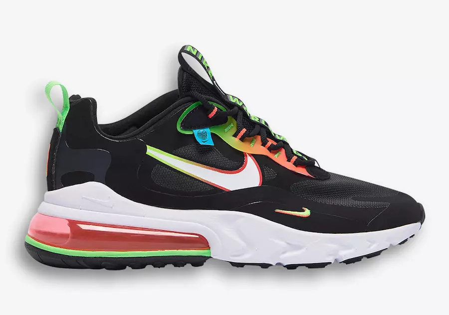 Nike Air Max 270 React në mbarë botën CK6457-001 Data e publikimit