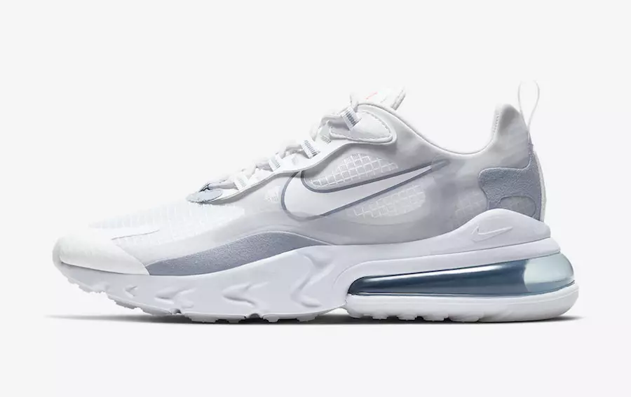 Nike Air Max 270 React Pure Platinum Indigo Fog CT1265-100 Data e publikimit