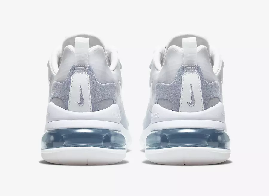 Date de sortie de la Nike Air Max 270 React Pure Platinum Indigo Fog CT1265-100