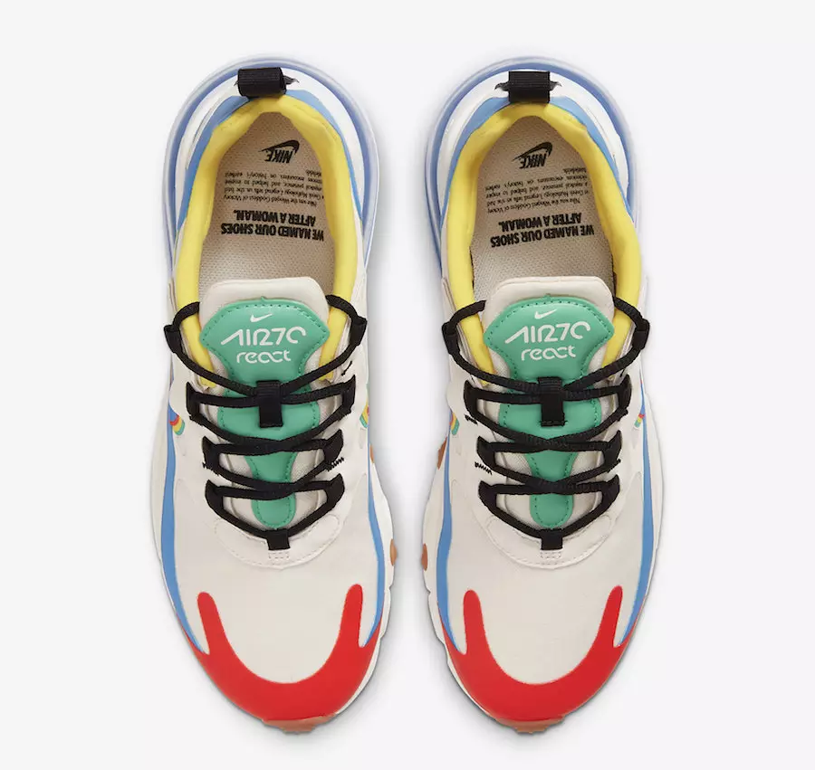 Nike Air Max 270 React Brand Heritage CT1634-100 תאריך שחרור