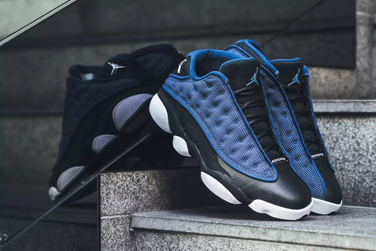 310810 407 05 Air Jordan 13 Retro Low Brave Blue/Black