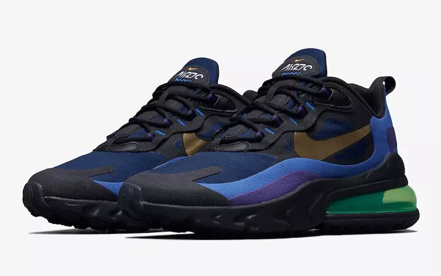 Nike Air Max 270 React Deep Royal Blue Gold AO4971-005 Data e publikimit