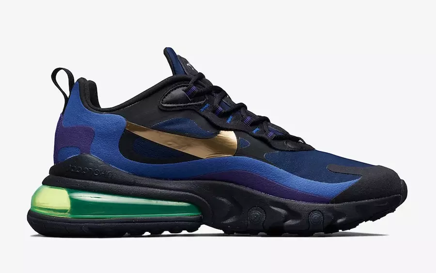 Nike Air Max 270 React Deep Royal Blue Gold AO4971-005 გამოშვების თარიღი