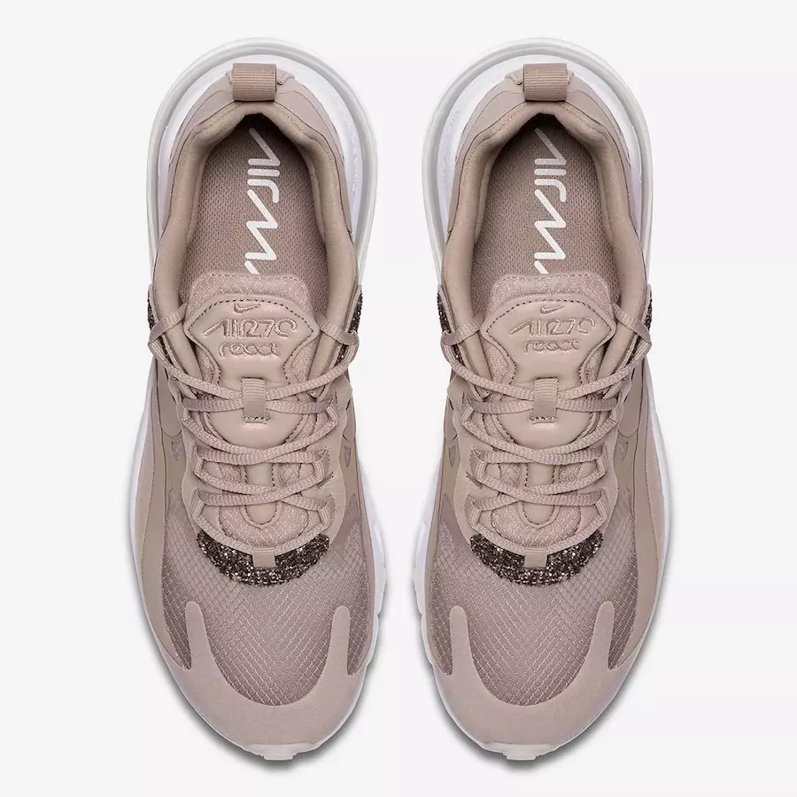 Nike Air Max 270 React CQ6361-200 מעלדונג טאָג