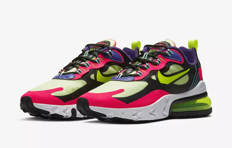 Nike Air Max 270 React ejtőernyős CU4705-001 Megjelenési dátum