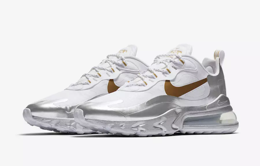 Nike Mixes Gold and Silver to the Air Max 270 React