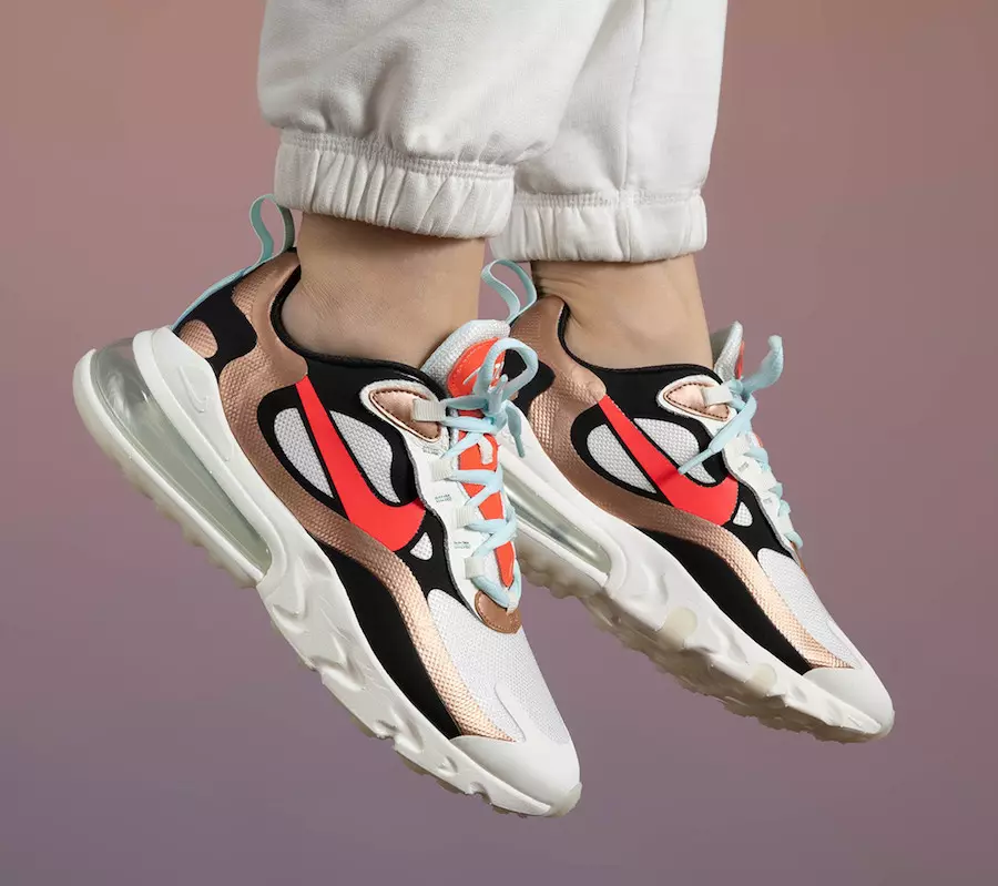 Nike Air Max 270 React Metallic Red Bronze CT3428-100 מעלדונג טאָג