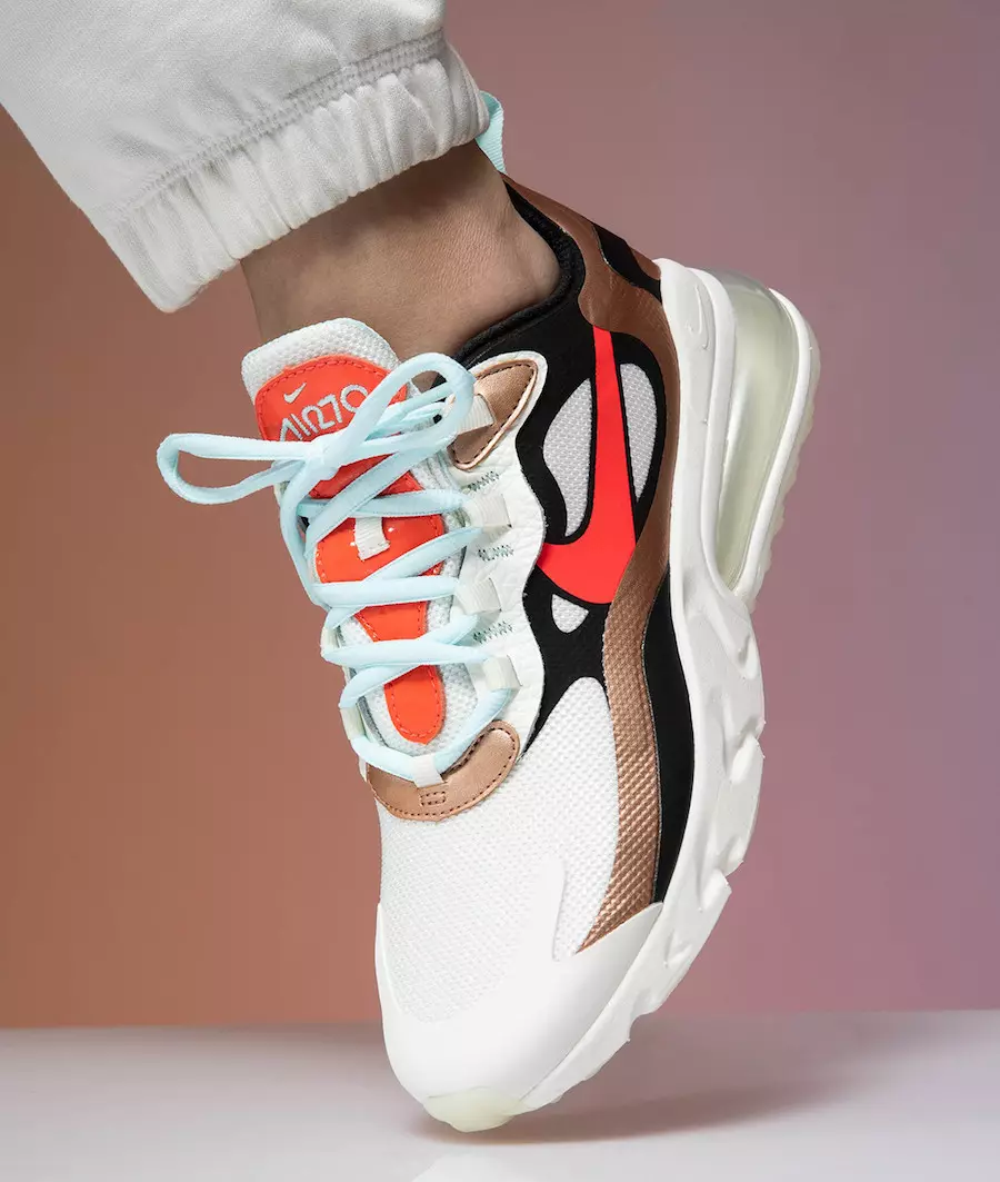 Nike Air Max 270 React מטאלי אדום ברונזה CT3428-100 תאריך שחרור