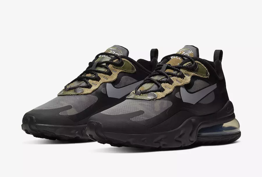 Nike Air Max 270 React pārklāts ar kamuflāžu