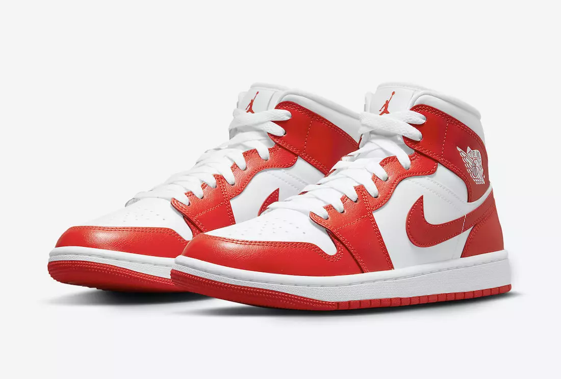 Air Jordan 1 Mid WMNS برتقالي أبيض BQ6472-116 تاريخ الإصدار