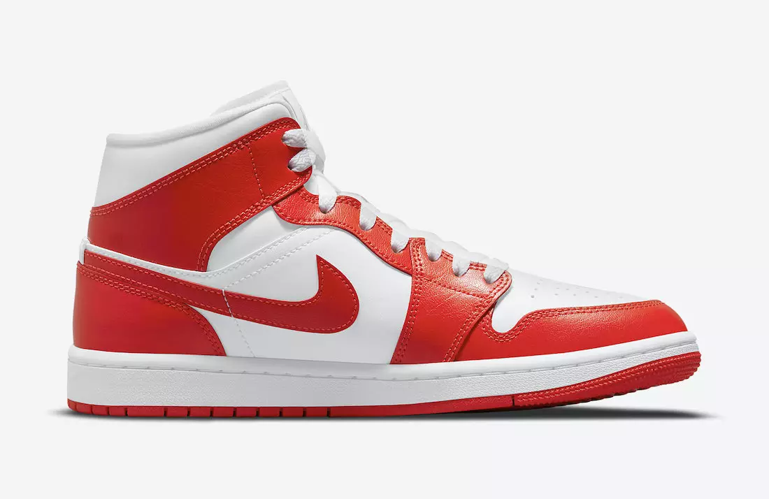 Air Jordan 1 Mid WMNS برتقالي أبيض BQ6472-116 تاريخ الإصدار