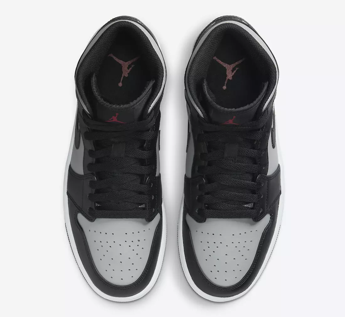 Air Jordan 1 Mid Black Grey Red 554724-096 Utgivelsesdato