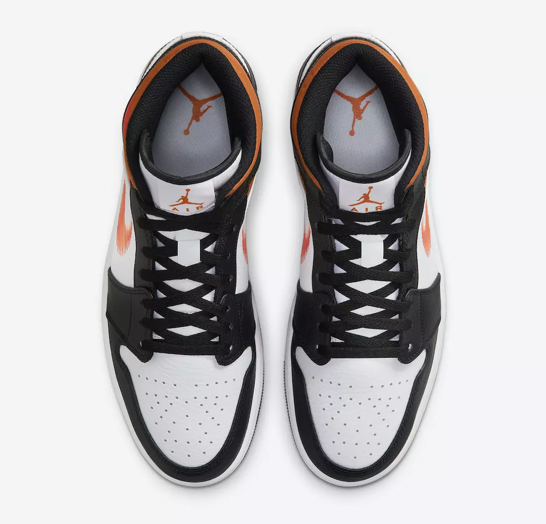 Air Jordan 1 מיטן זיג-זאַג DN4929-100 מעלדונג טאָג