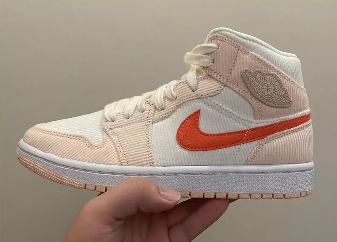 Air Jordan 1 Lár GS Corduroy DA8009-108 Dáta Eisiúna