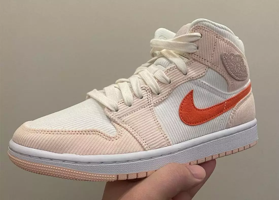 Air Jordan 1 Mëtt GS Corduroy DA8009-108 Release Datum