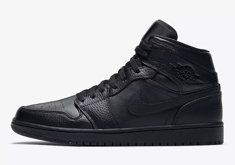 Air Jordan 1 Mid Triple Black 554724-091 Udgivelsesdato