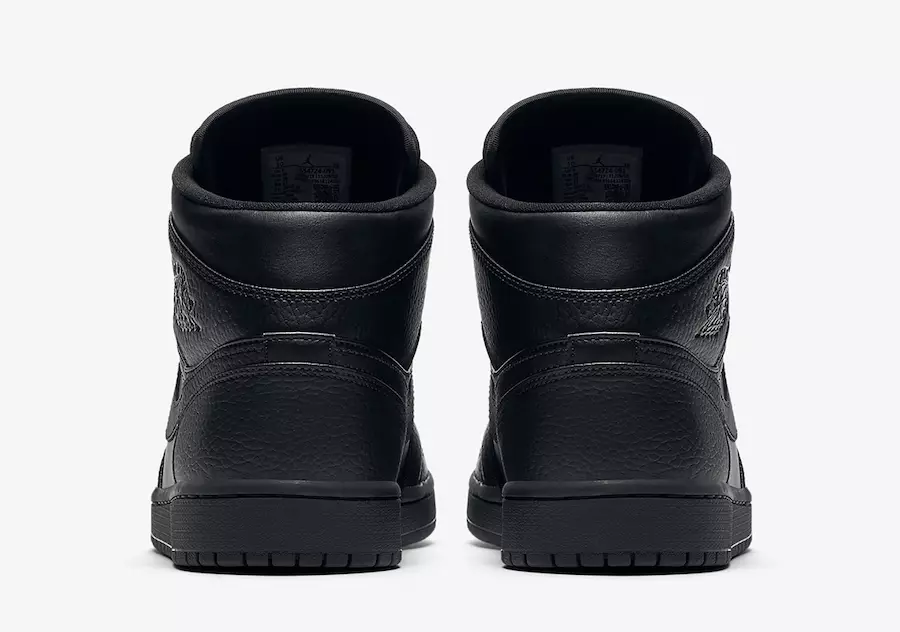 Air Jordan 1 Mid Triple Black 554724-091 Megjelenés dátuma