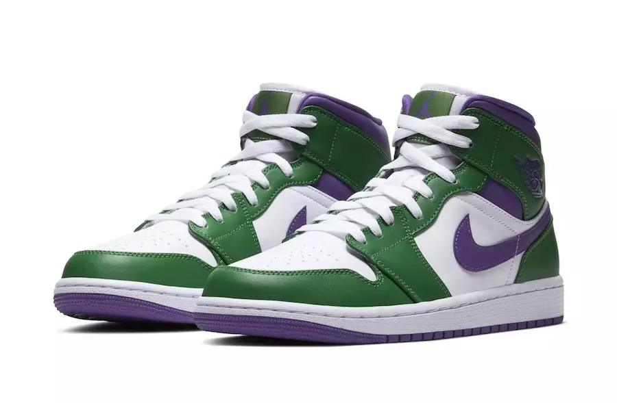 Air Jordan 1 Mid Hulk Green Purple ဖြန့်ချိသည့်ရက်စွဲ