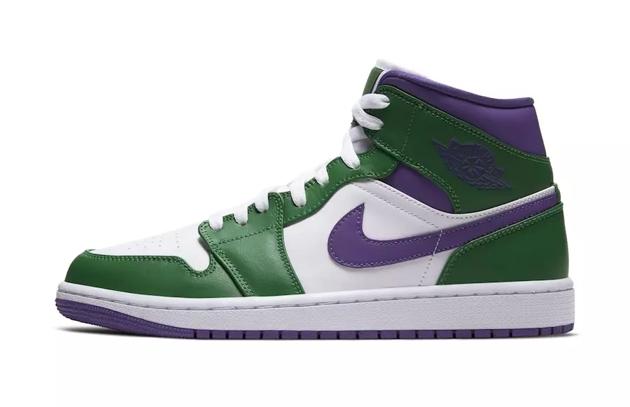 Datum vydání Air Jordan 1 Mid Hulk Green Purple