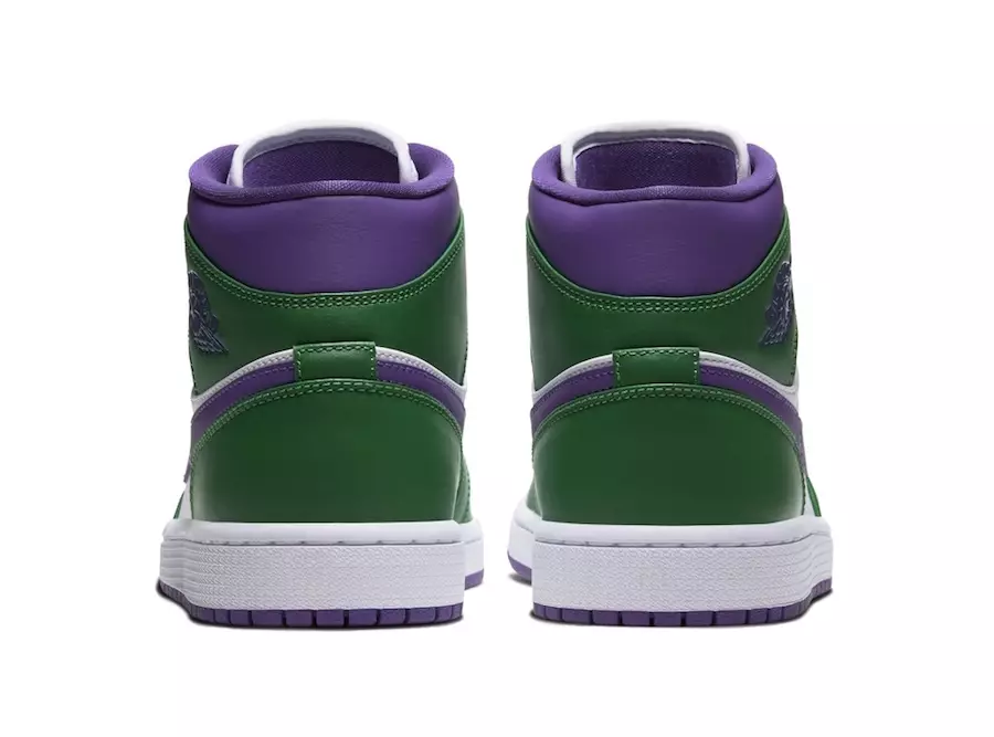 Ngày phát hành Air Jordan 1 Mid Hulk Green Purple