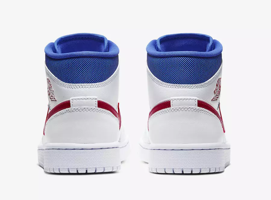 Air Jordan 1 Mid White Red Royal Blue BQ6472-164 Data premiery