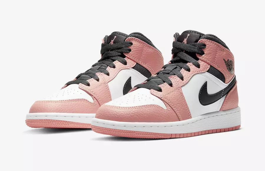 Air Jordan 1 Mid GS Yakında “Pembe Kuvars”ta Yayınlanıyor