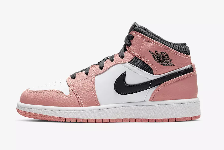 Date de sortie de la Air Jordan 1 Mid GS Quartz rose 555112-603