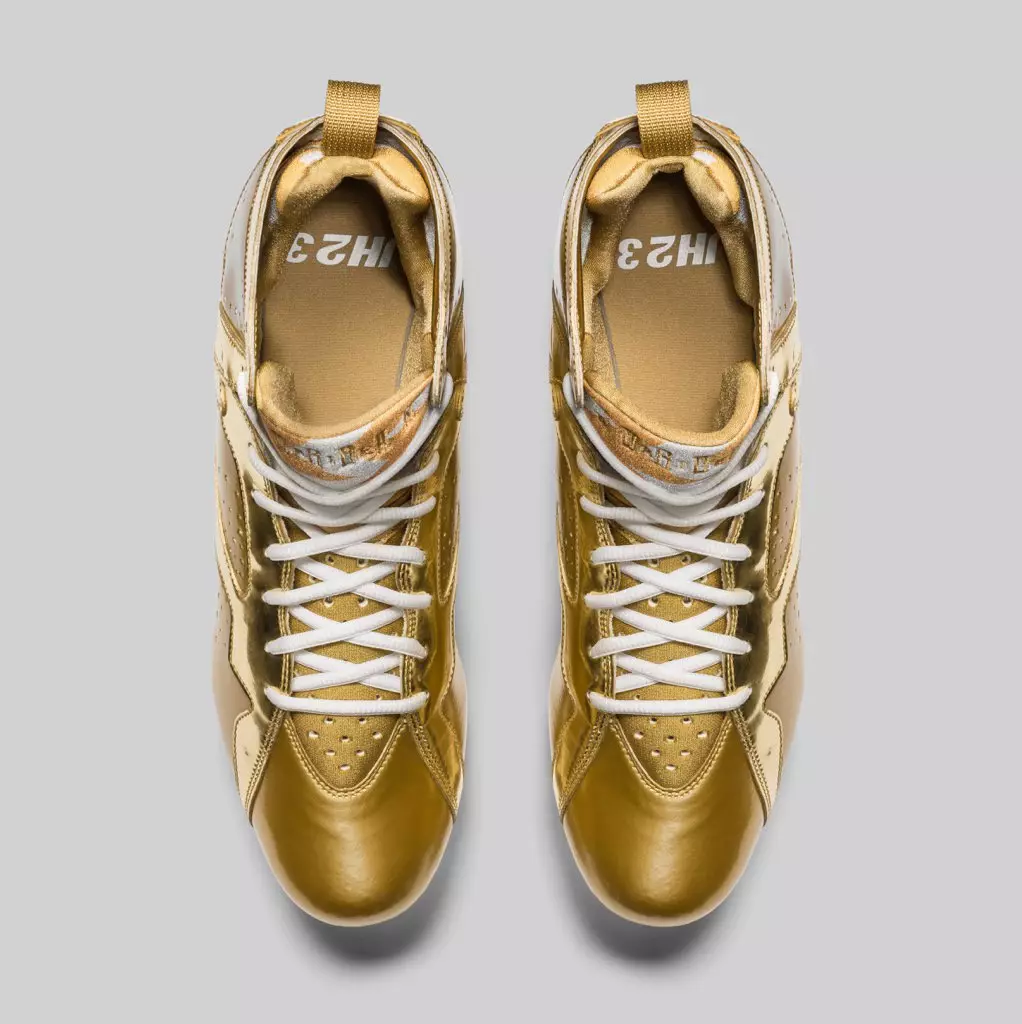 Charles Woodson Gold Air Jordan 7 Cleats