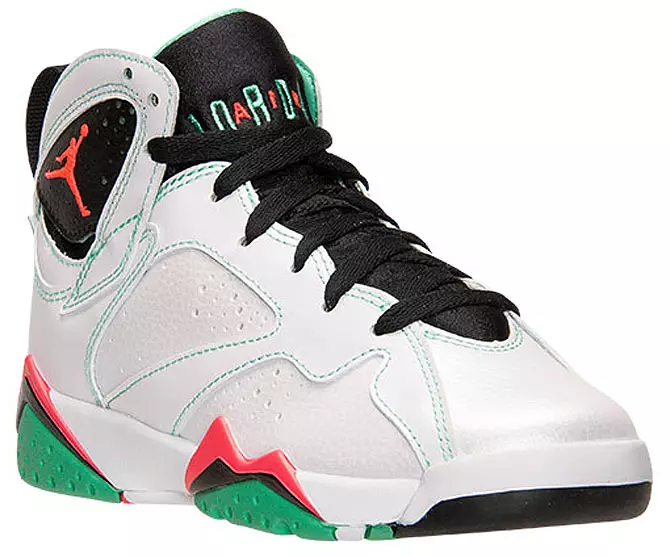 Air Jordan 7 Retro GS לבן אינפרא אדום שחור ורדה