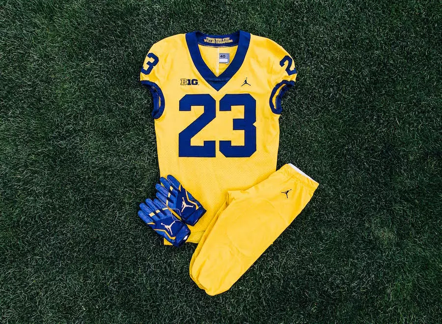 Jordan Brand Michigan Maize Uniforms