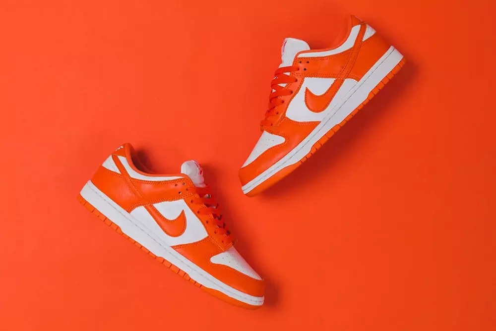 Ngày phát hành Nike Dunk Low Syracuse Orange White CU1726-101