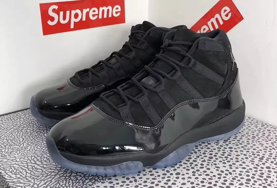 Air Jordan 11 Prom Night Black 378037-005 Yttersåle