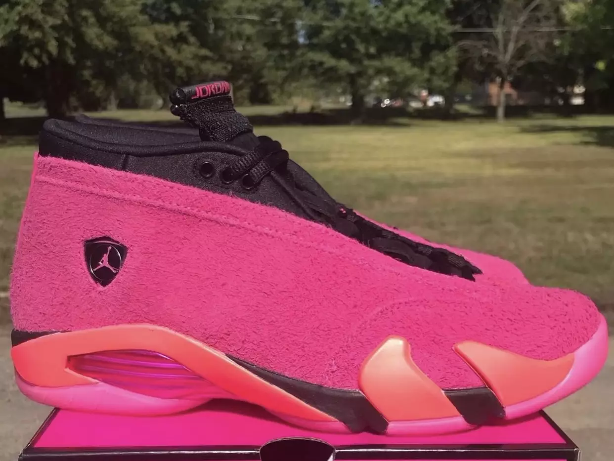 Air Jordan 14 Low “Shocking Pink” သည် အထူးထုပ်ပိုးမှုဖြင့် လာပါသည်။