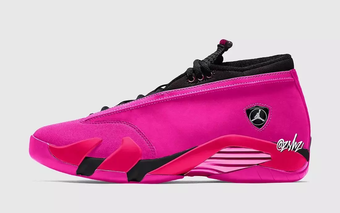 Дамски маратонки Air Jordan 14 Low Shocking Pink Date Release Mock