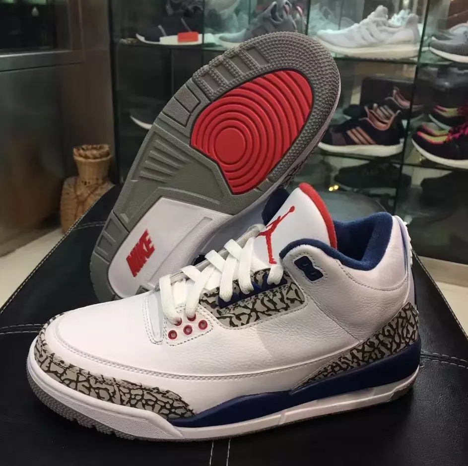 Aer Jordan 3 Retro OG Fíor Gorm