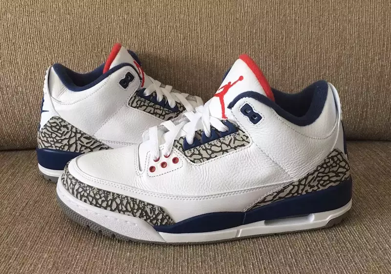 Air Jordan 3 OG True Blue 2016 מעלדונג טאָג