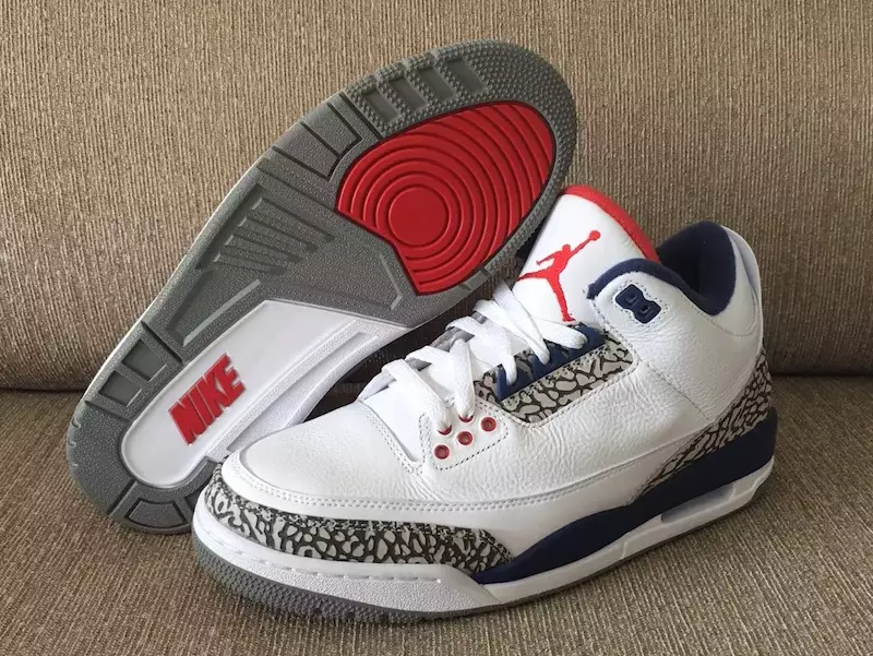 تاریخ انتشار Air Jordan 3 OG True Blue 2016