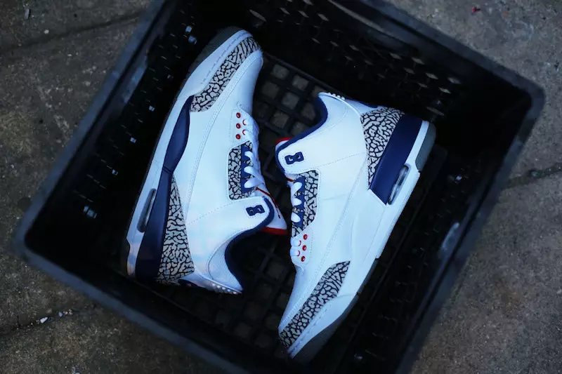 True Blue Air Jordan 3 Originele Nike Air